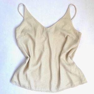Banana Republic Cream Poka Dot Camisole (NWOT).